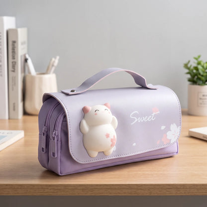 Kawaii Federmäppchen Mit Doppelreißverschluss - Fidgetfold