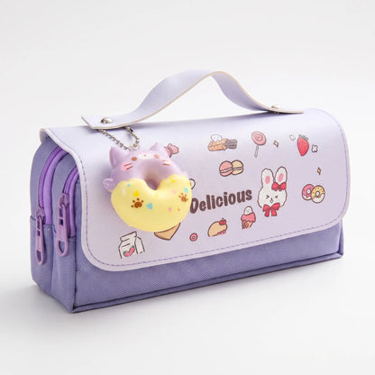 Kawaii Federmäppchen Mit Doppelreißverschluss - Fidgetfold