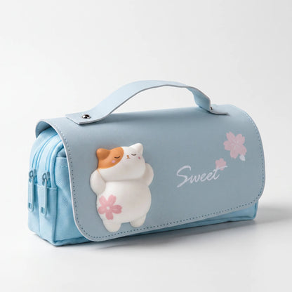 Kawaii Federmäppchen Mit Doppelreißverschluss - Fidgetfold