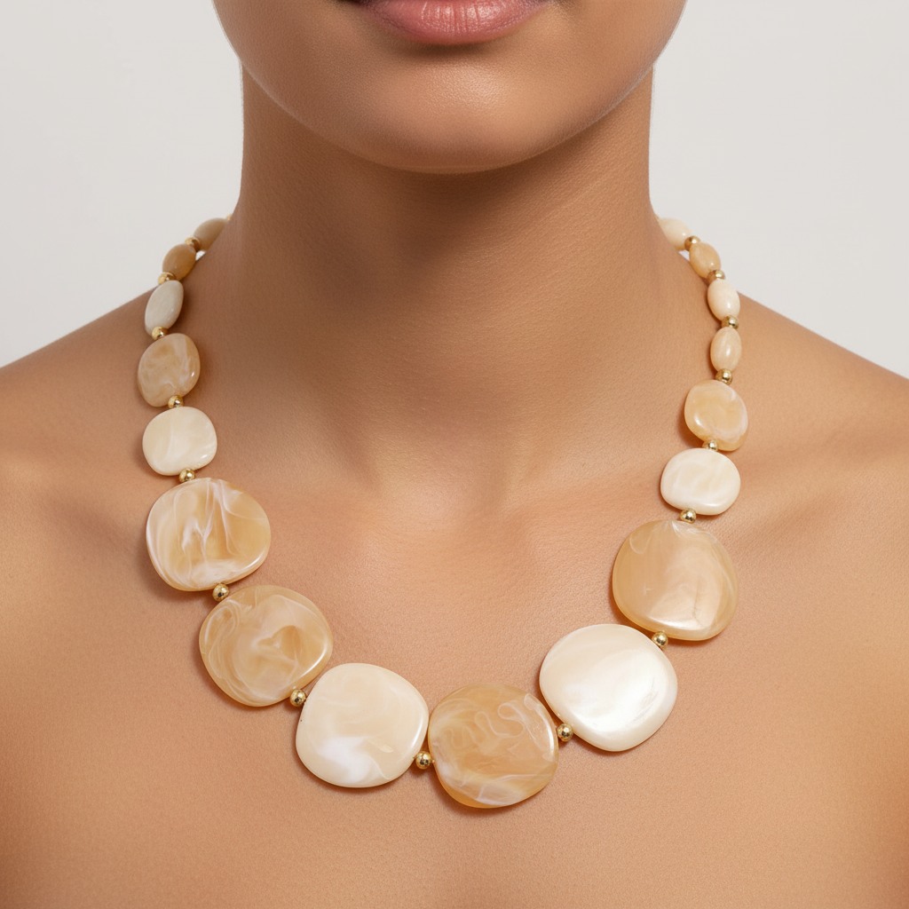 Kette Mit Holzperlen - WoodBead