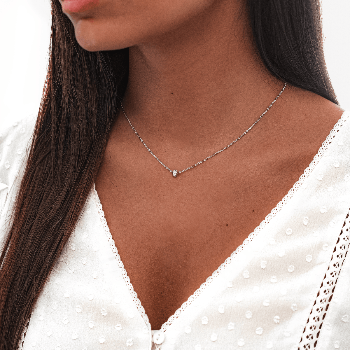 Kette Mit Zirkonia-Anhänger - GlimmerCircle