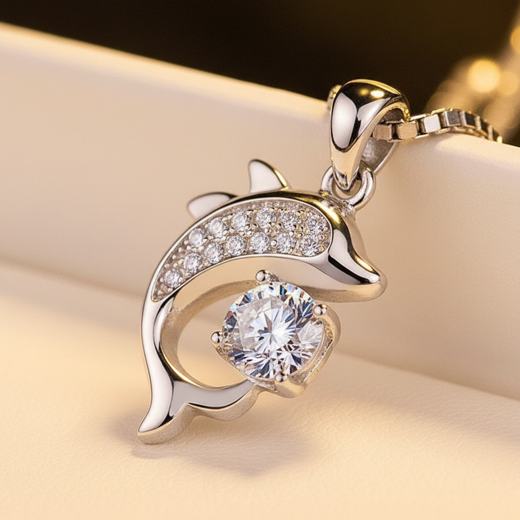 Kettenanhänger Aus Sterlingsilber - LuckyDolphin