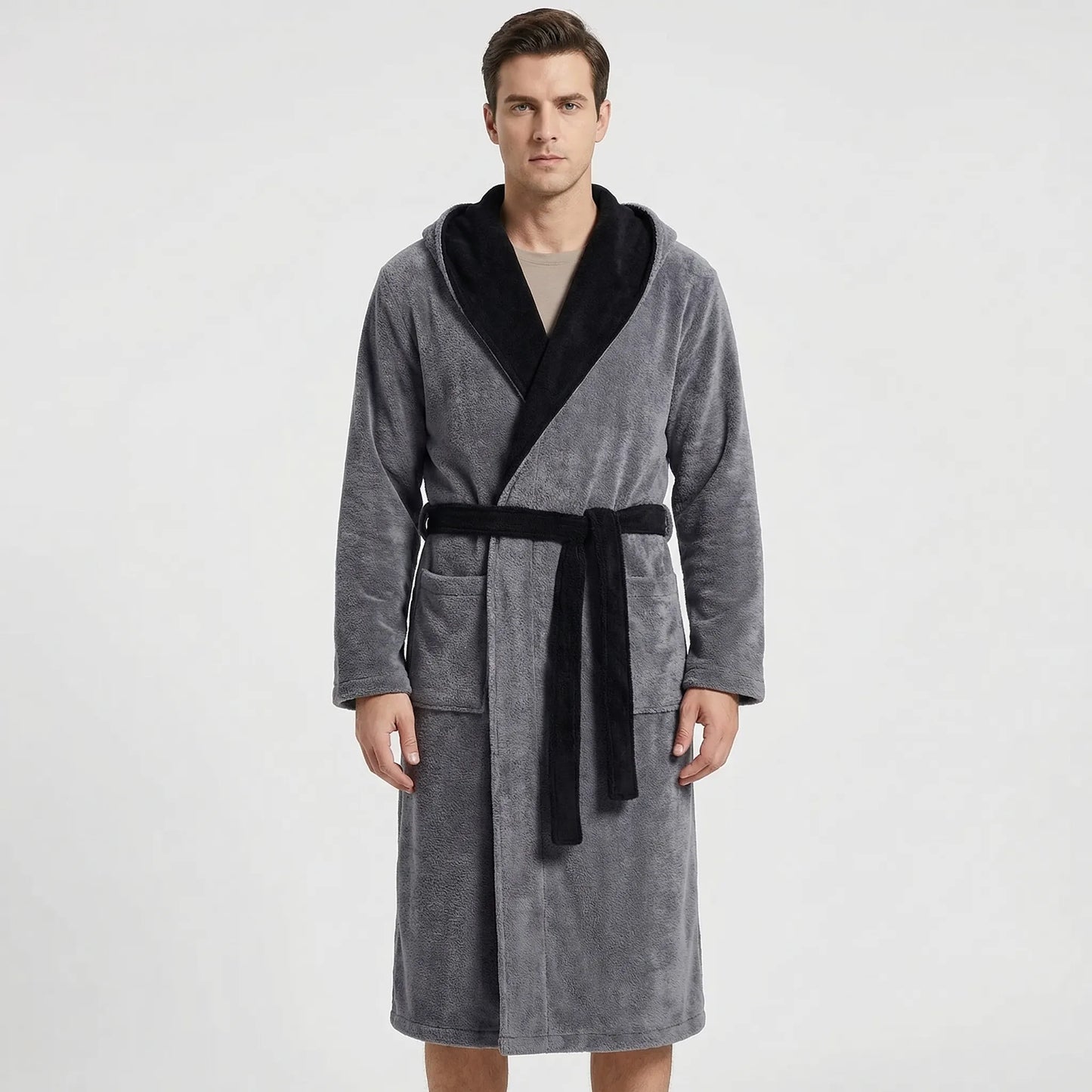 Kimono-Style Belted Bath Robe - Mario