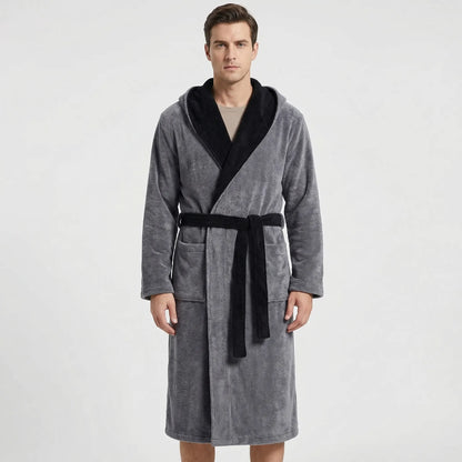 Kimono-Style Belted Bath Robe - Mario