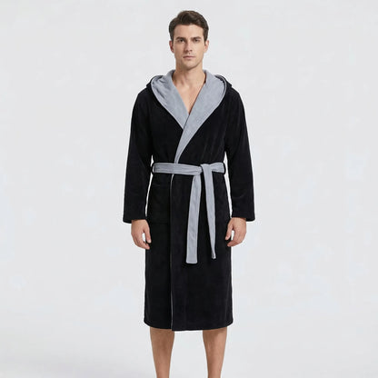 Kimono-Style Belted Bath Robe - Mario
