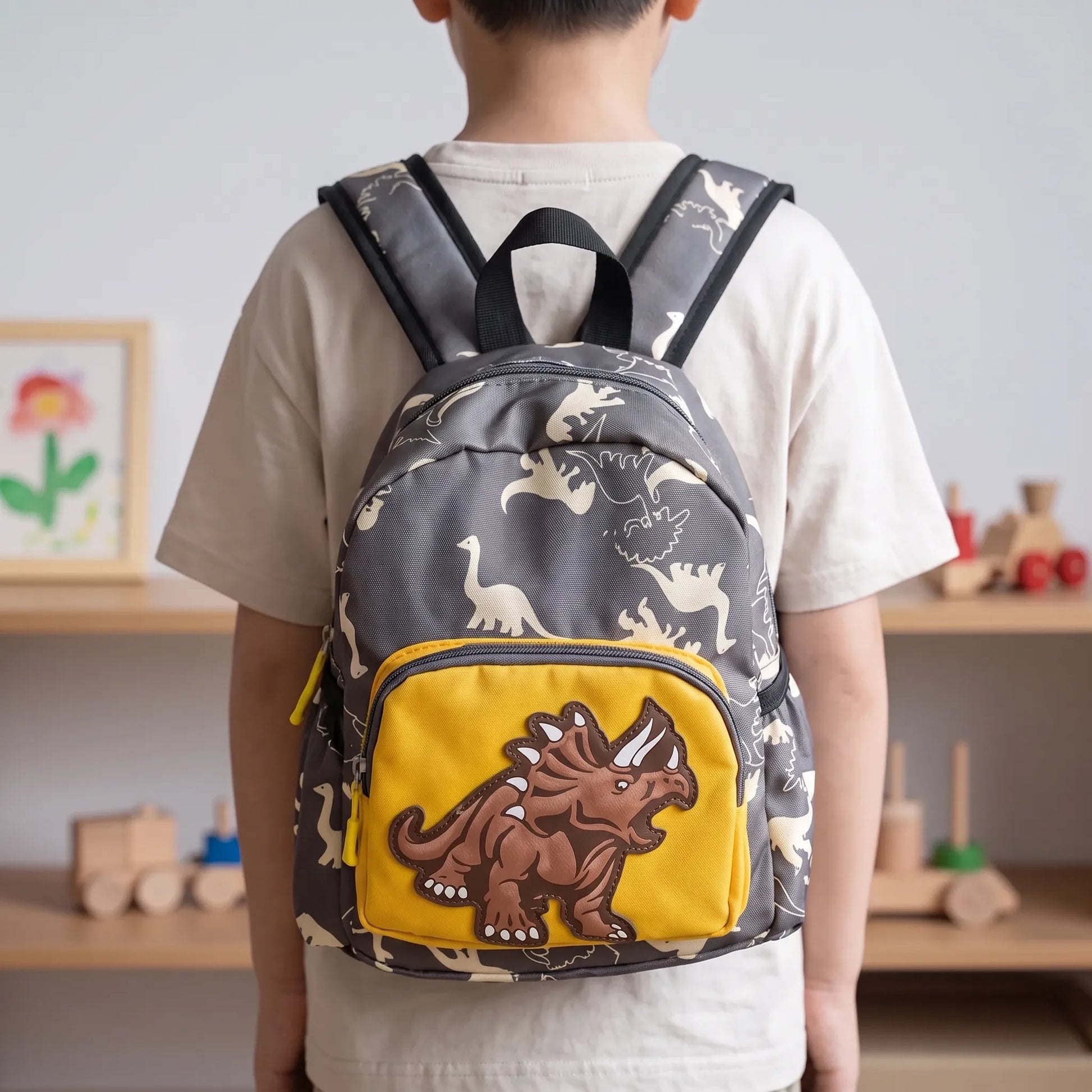 Kindergartenrucksack Dino Mit Cartoon-Print - Dinoro