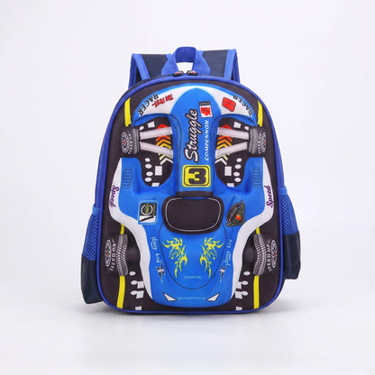 Kinderrucksack Mit 3D-Rennauto - Veloxis