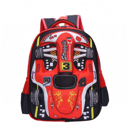 Kinderrucksack Mit 3D-Rennauto - Veloxis