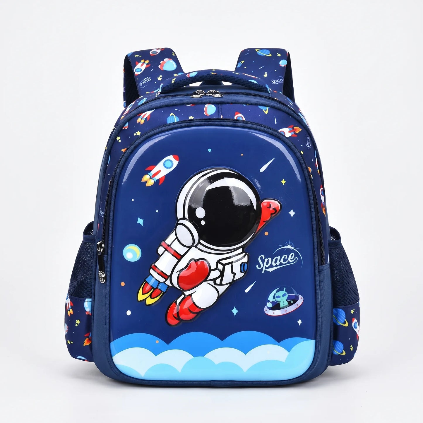 Kinderrucksack Mit 3D-Weltraum-Motiv - Zorvex