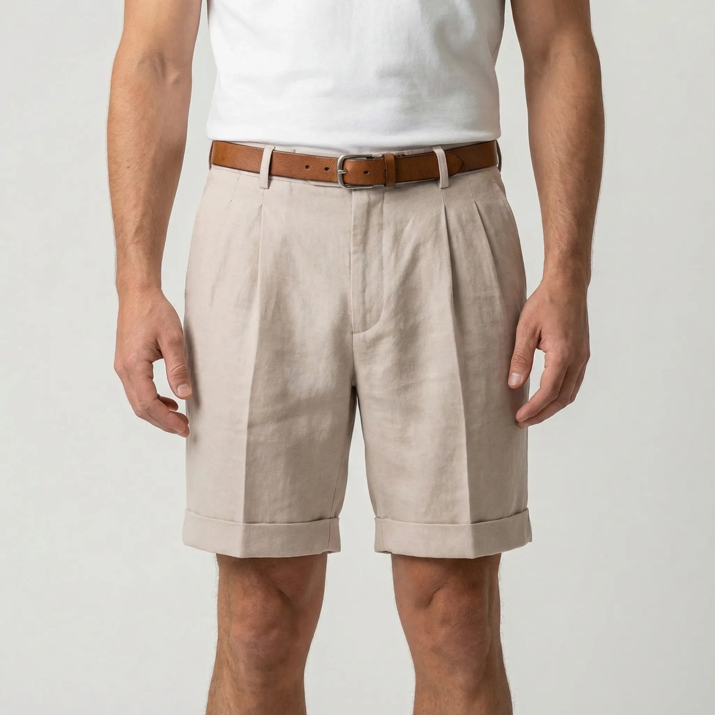 Klassische Herrenshorts Mit Bundfalten - Erick