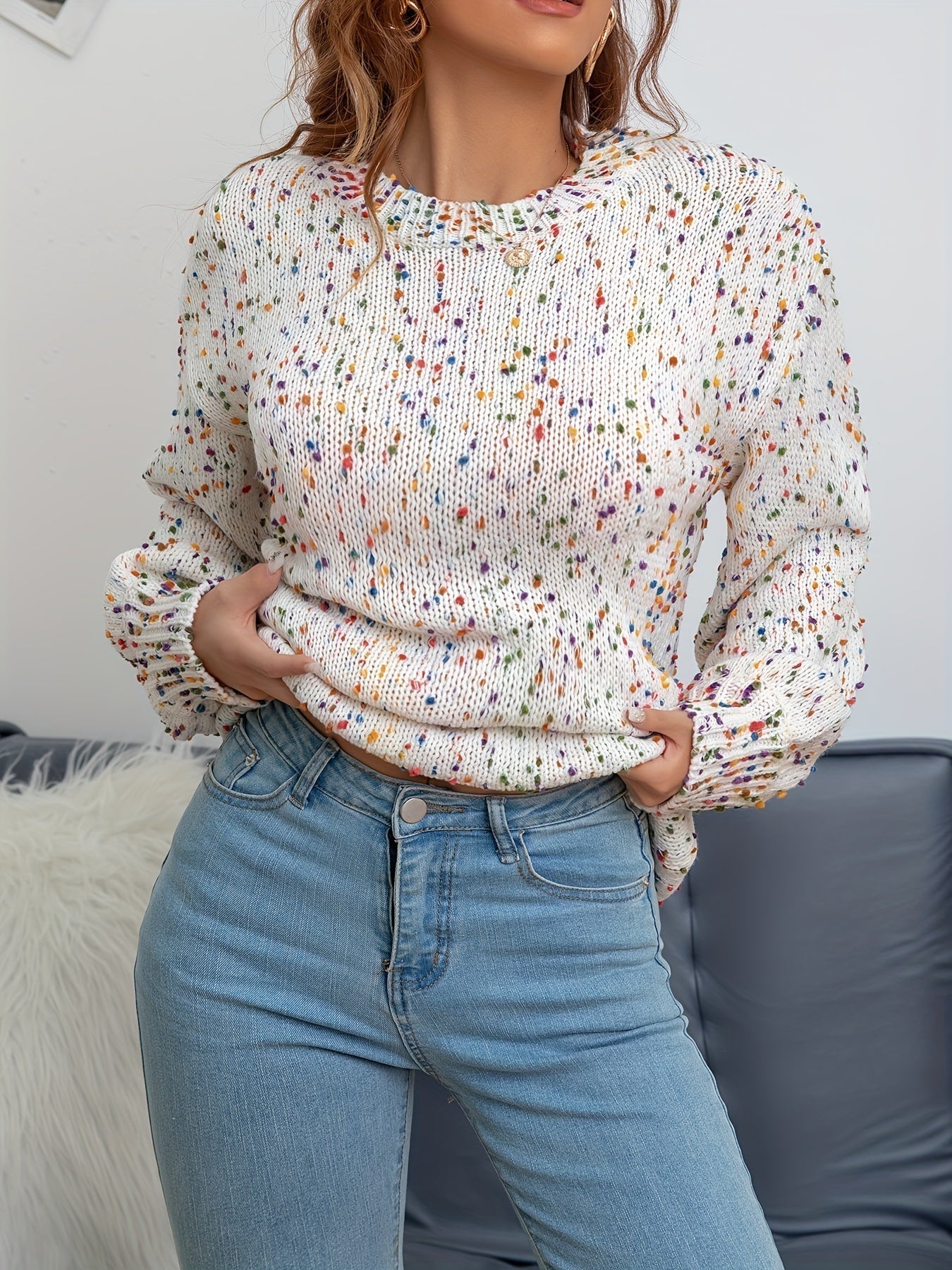 Klassischer Rundhals-Pullover - Martina