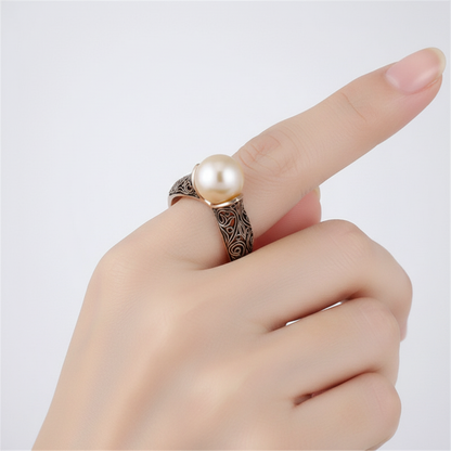 Klassischer Vintage-Ring - GoldPearl