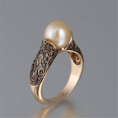 Klassischer Vintage-Ring - GoldPearl