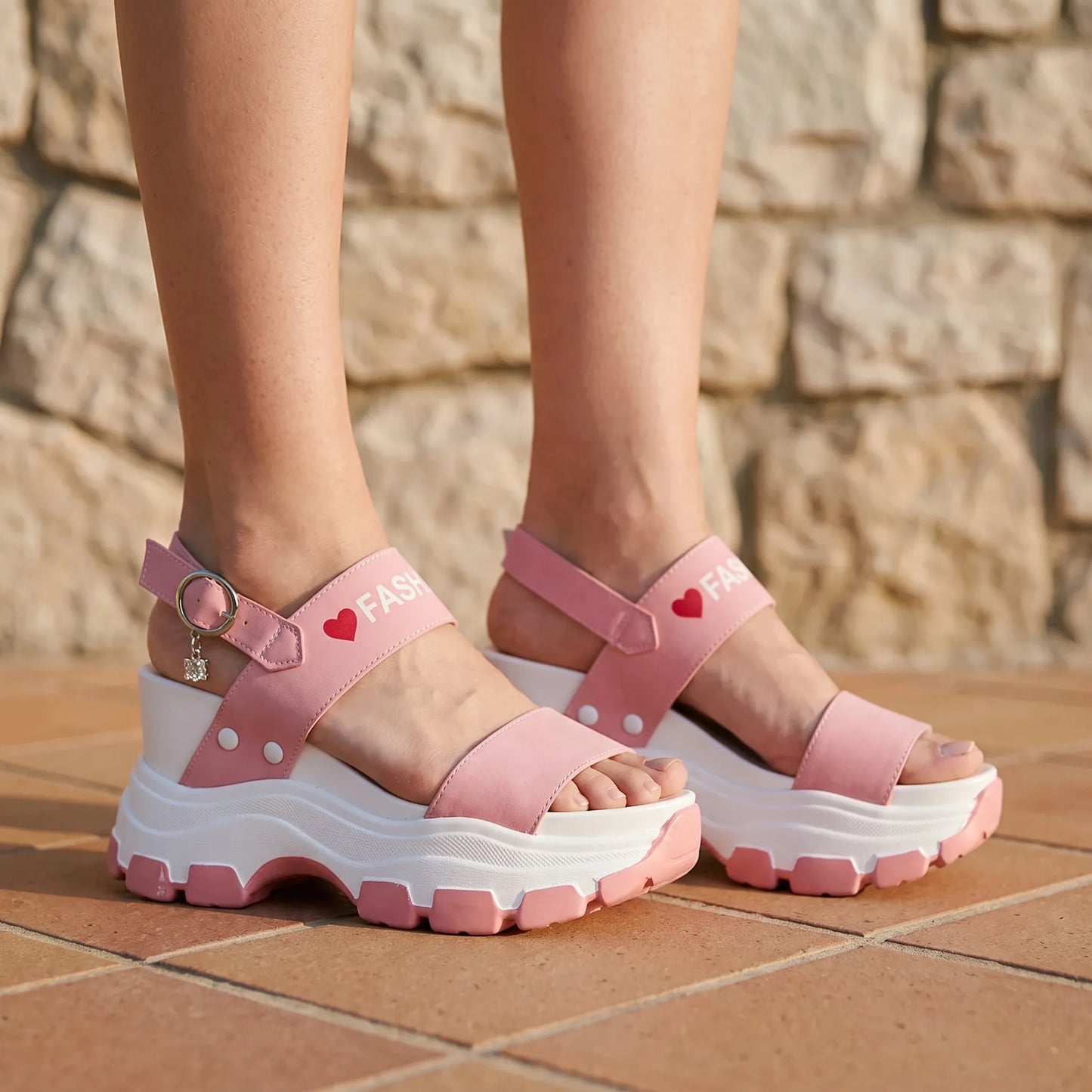 Klobige Plateau-Sandalen - Wendy