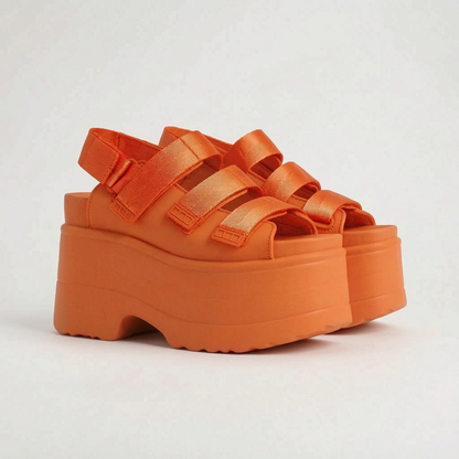 Klobige Retro-Plateausandalen - Ruby