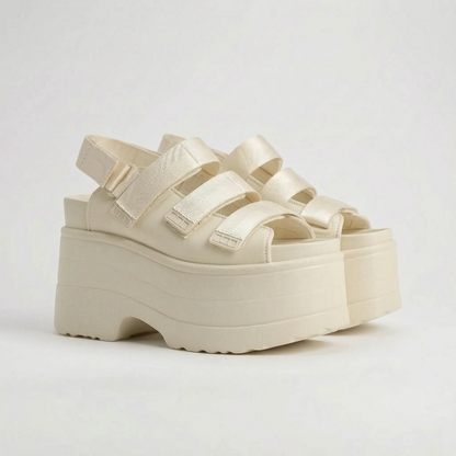 Klobige Retro-Plateausandalen - Ruby