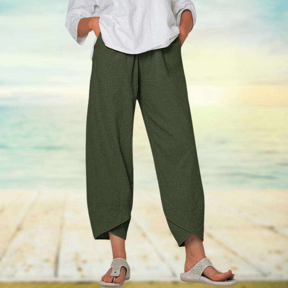 Leichte Baumwollhose mit Elastischem Bund – Mila