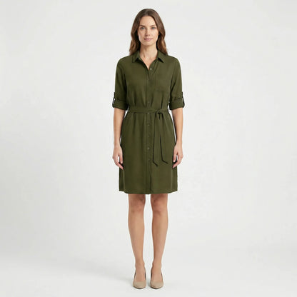 Kragenhemdkleid Mit Taille - Delia