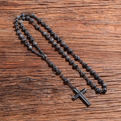 Kreuz-Rosenkranz-Halskette - PowerNecklace