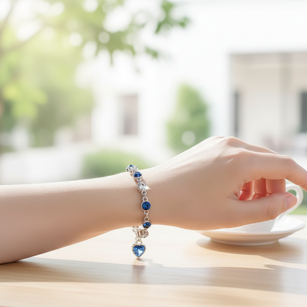 Kristallarmband Mit Herz - OceanHeart