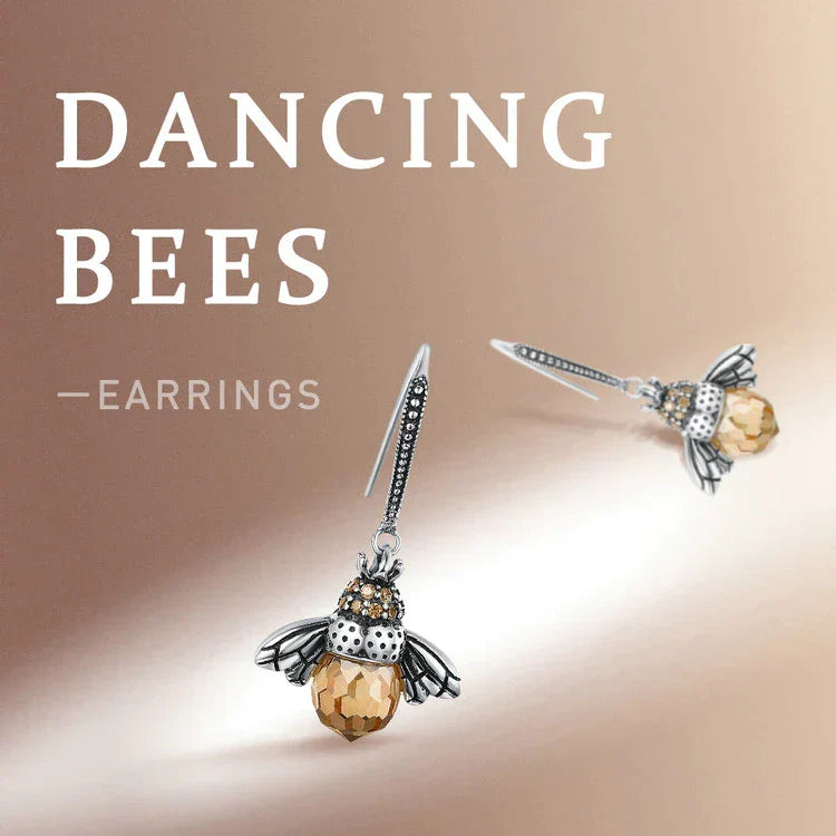 Kristallohrringe Mit Bienenmotiv - BeeGlamour