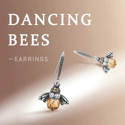 Kristallohrringe Mit Bienenmotiv - BeeGlamour