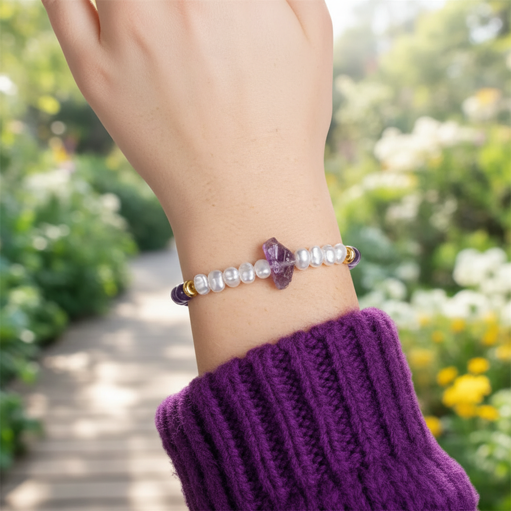 Kristallperlen-Armband - CrystalElegance