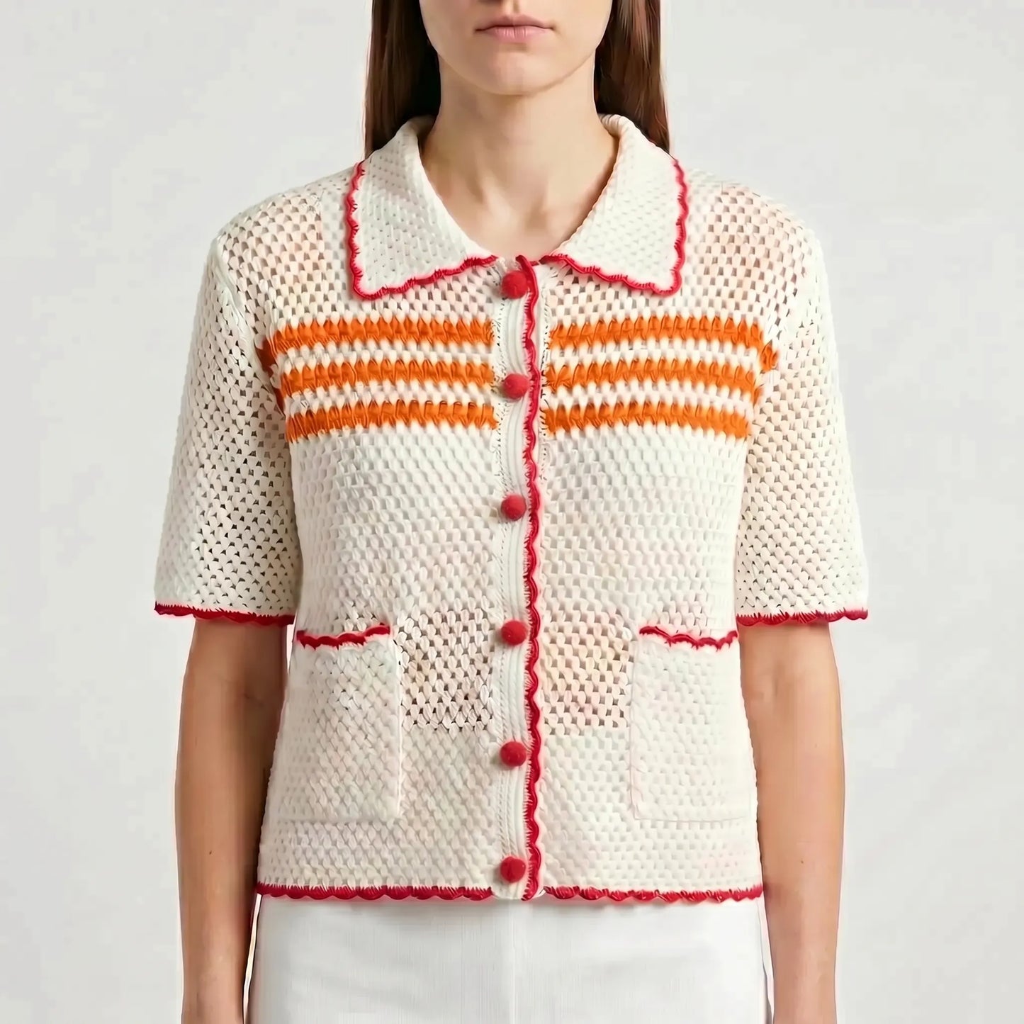 Kurzarm-Strickjacke - Penny