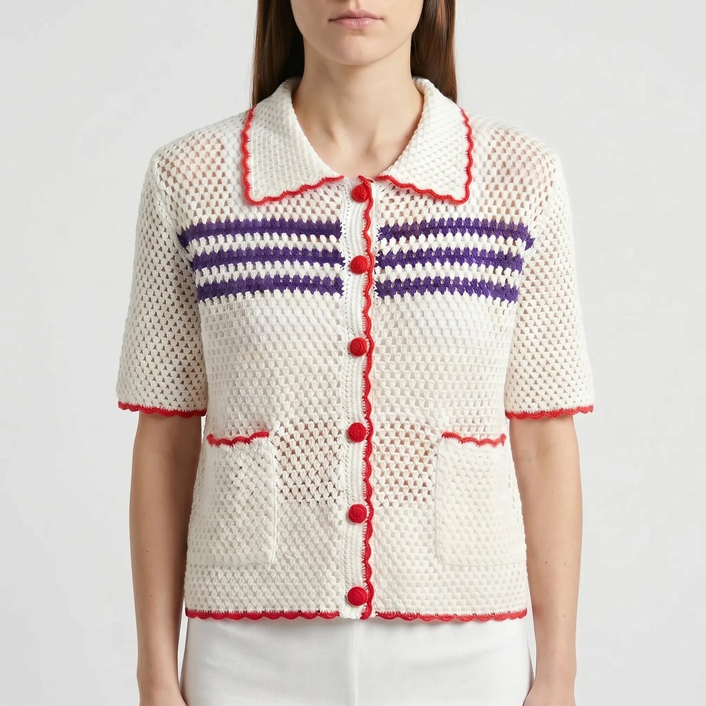 Kurzarm-Strickjacke - Penny