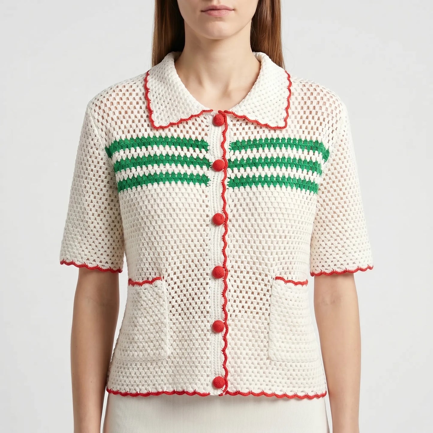 Kurzarm-Strickjacke - Penny