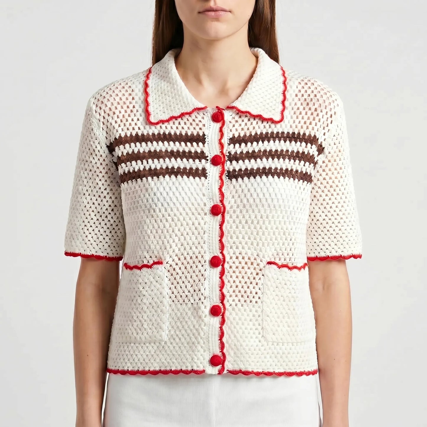 Kurzarm-Strickjacke - Penny
