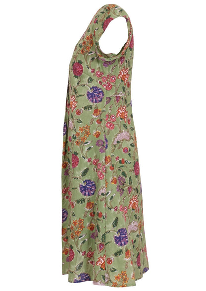 Kurzärmeliges A Linien Kleid - Amina