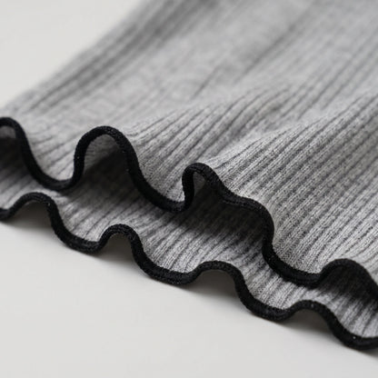 Kurzärmliges Mädchenshirt In Rippoptik - Ribbony