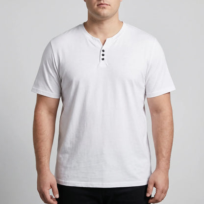 Kurzärmliges T-Shirt Mit 3-Knopf-Leiste - Lewis