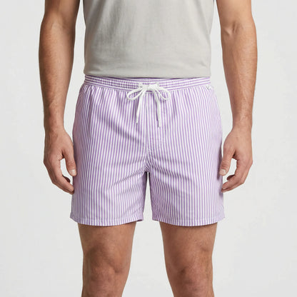 Kurze Gestreifte Badeshorts Für Herren - Gerard