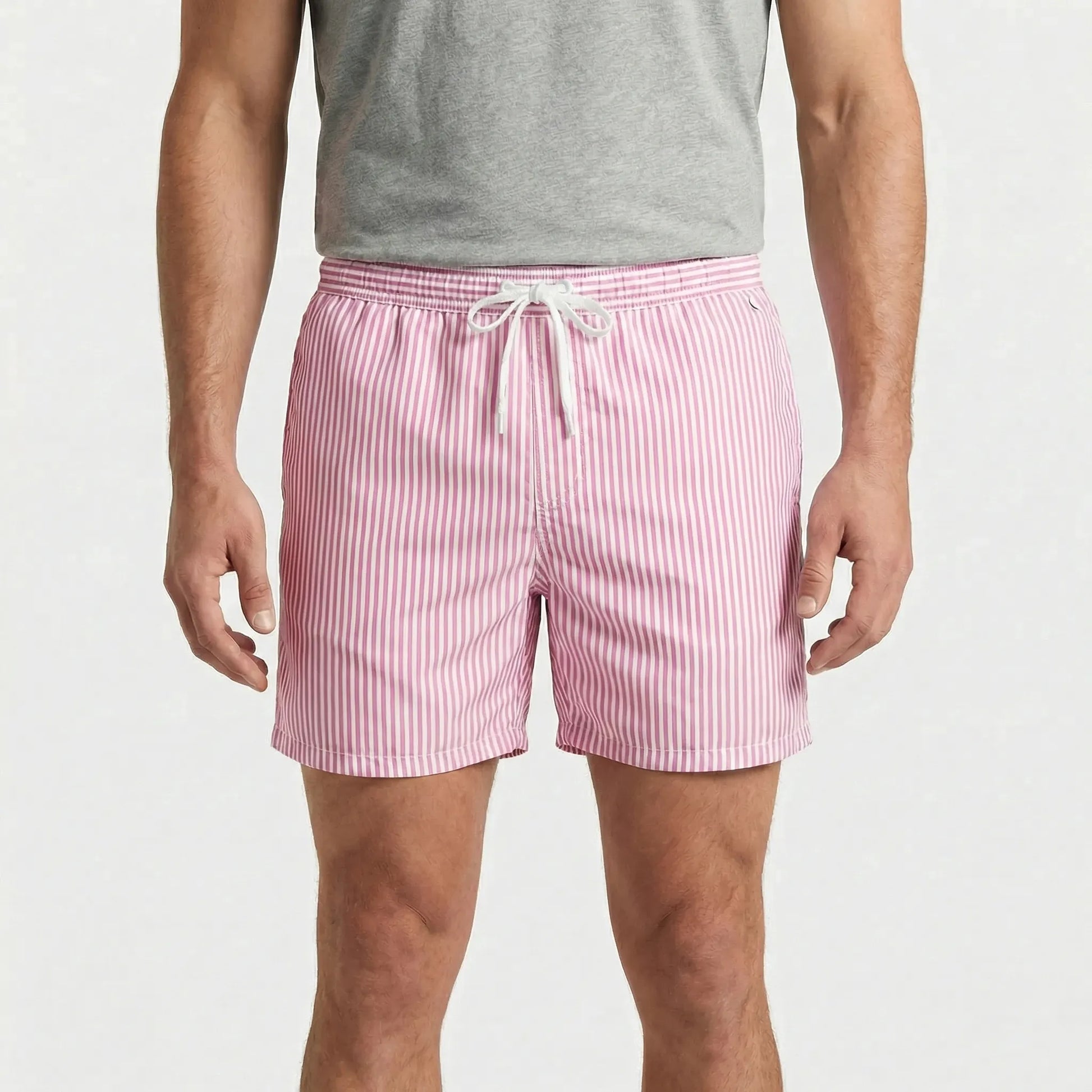Kurze Gestreifte Badeshorts Für Herren - Gerard