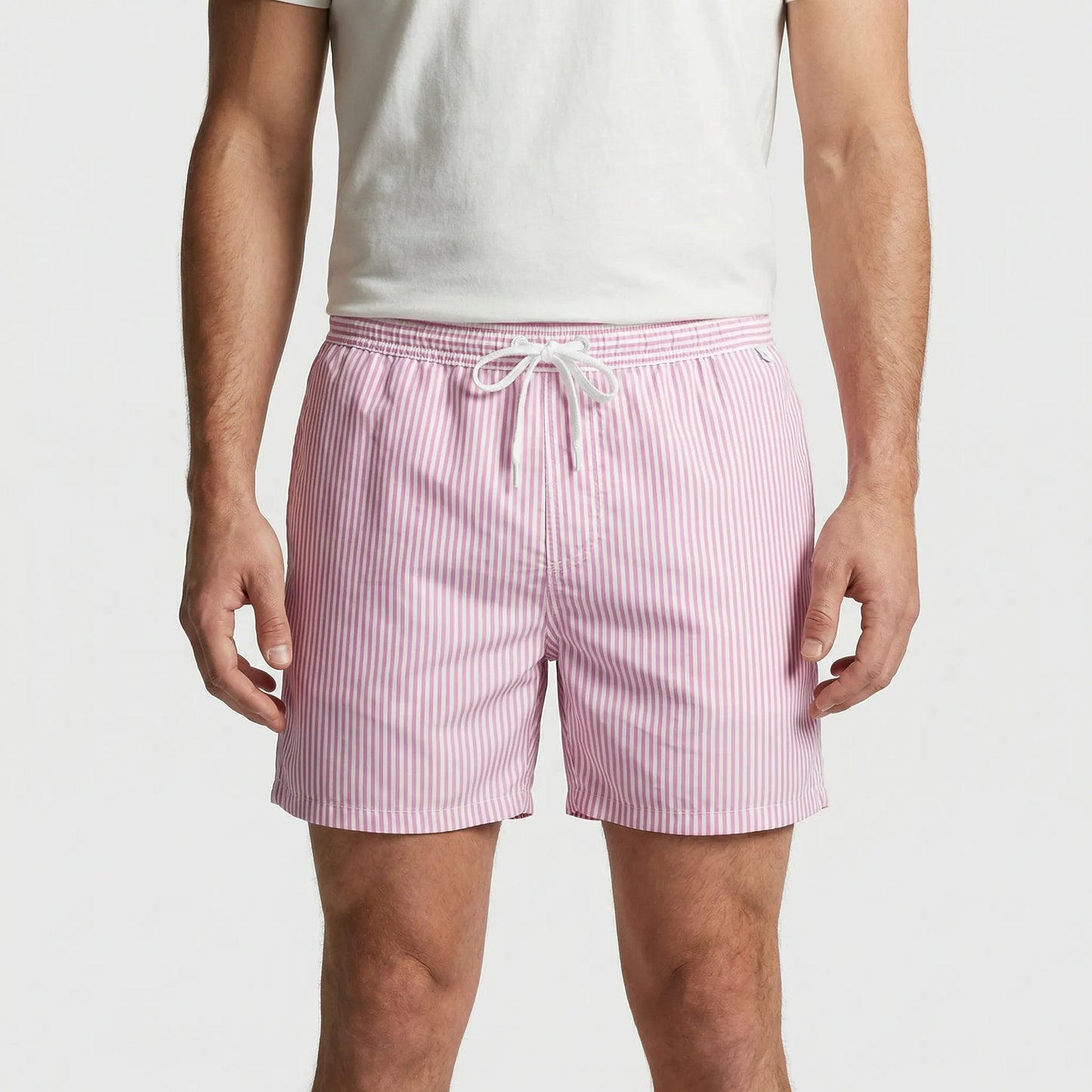 Kurze Gestreifte Badeshorts Für Herren - Gerard