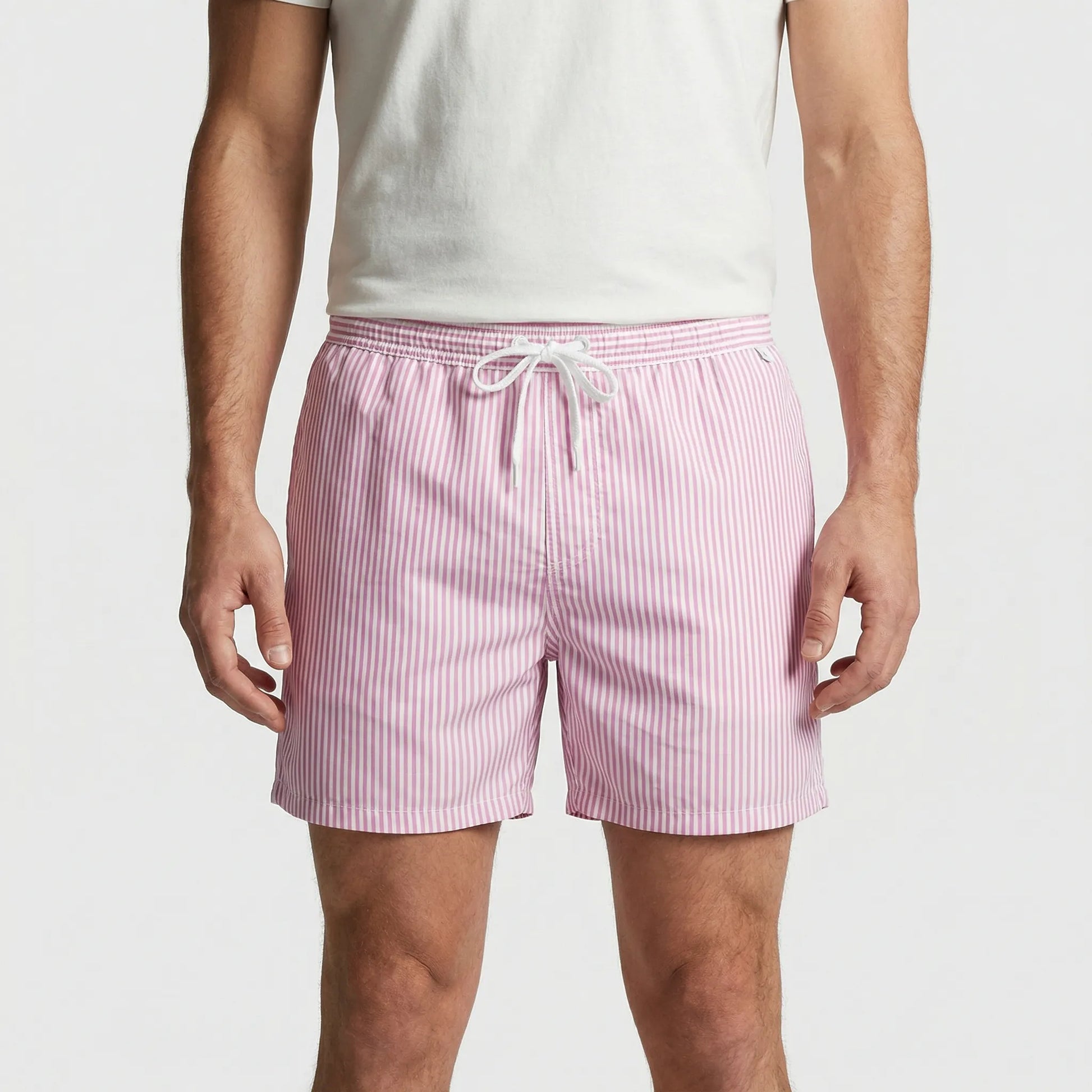 Kurze Gestreifte Badeshorts Für Herren - Gerard