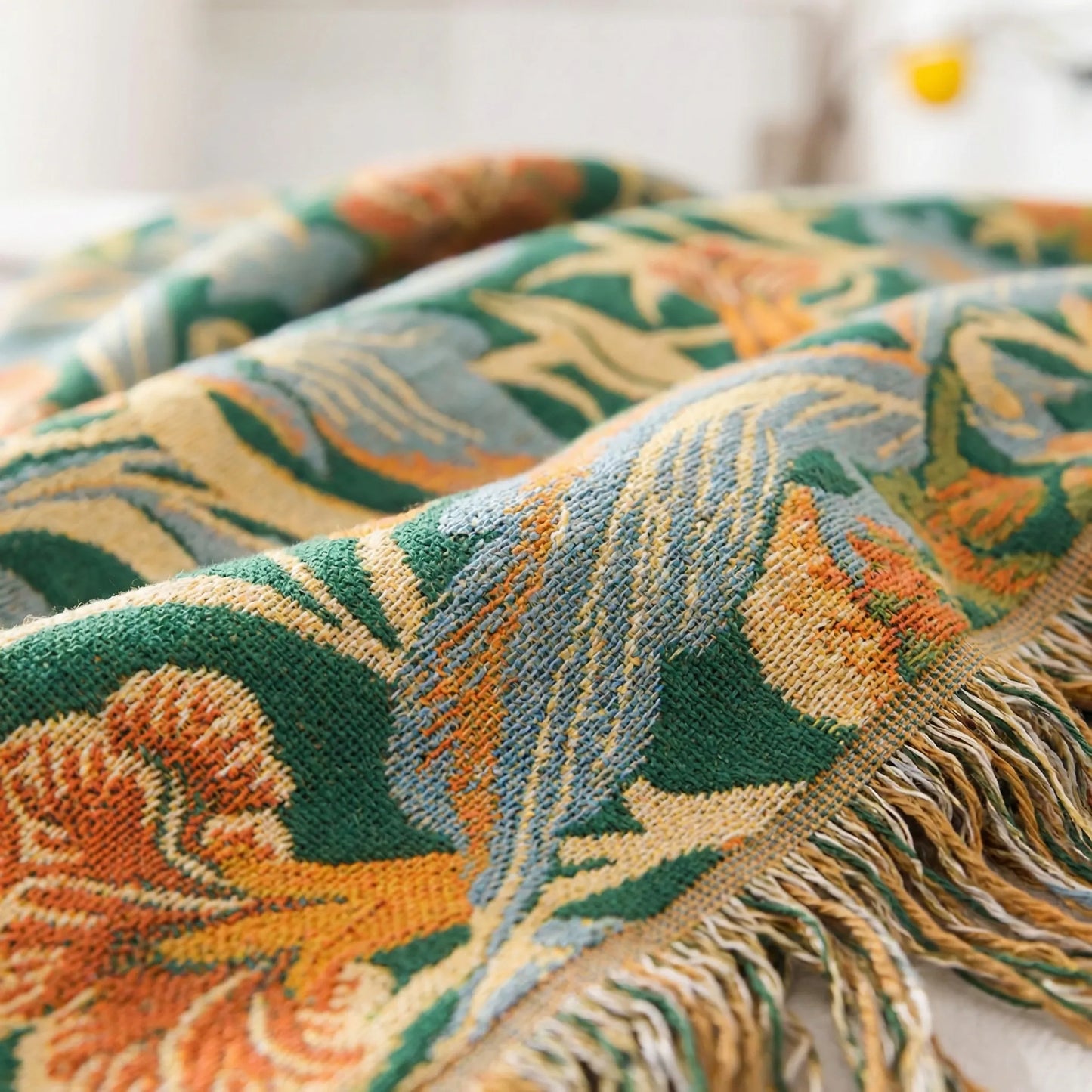 Kuscheldecke Mit Vintage-Blumenmuster - Meadowlyn