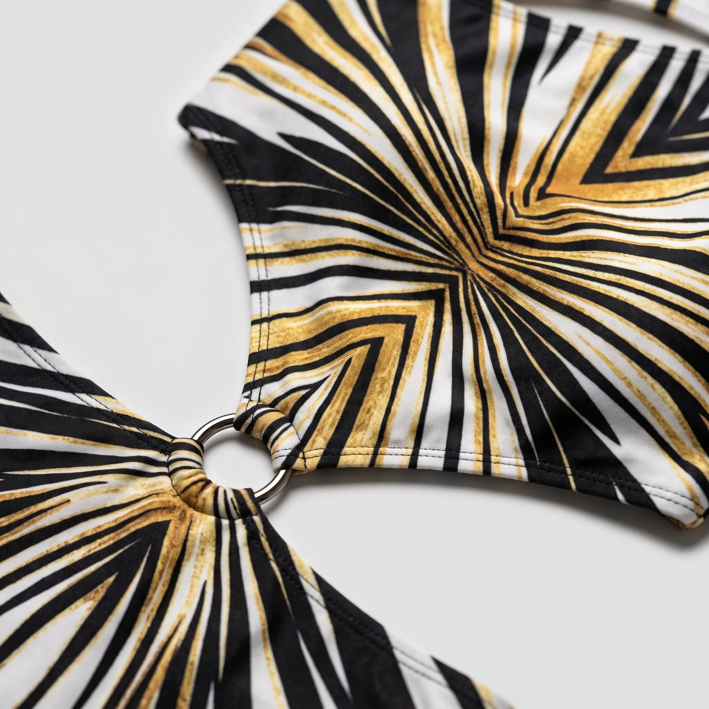 Langarm-Monokini Mit Cut-Outs - Tropina