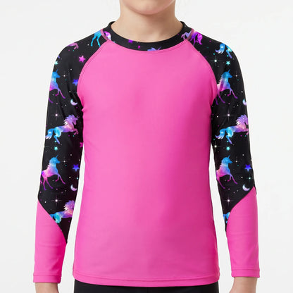 Langarm-Rashguard für Mädchen - Velyra