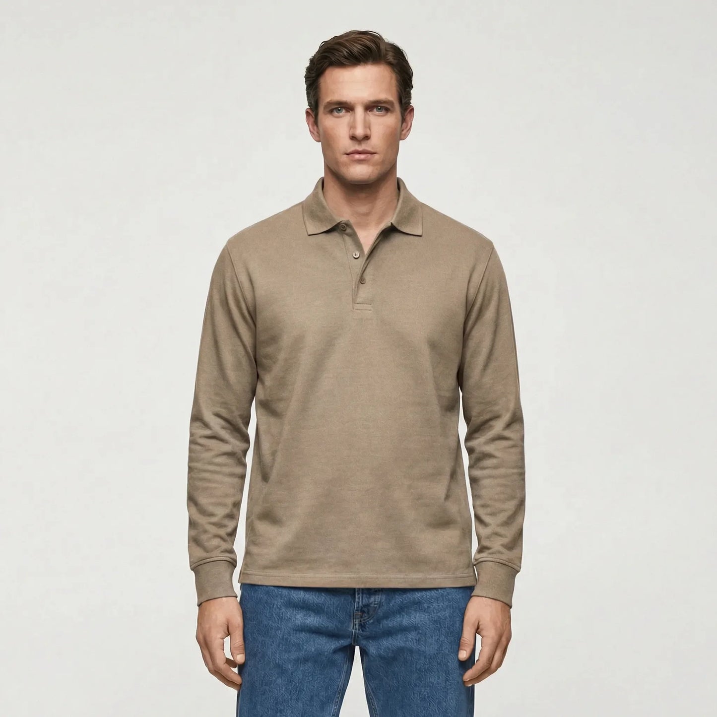 Langarm Polo Shirt Stil - Ilias
