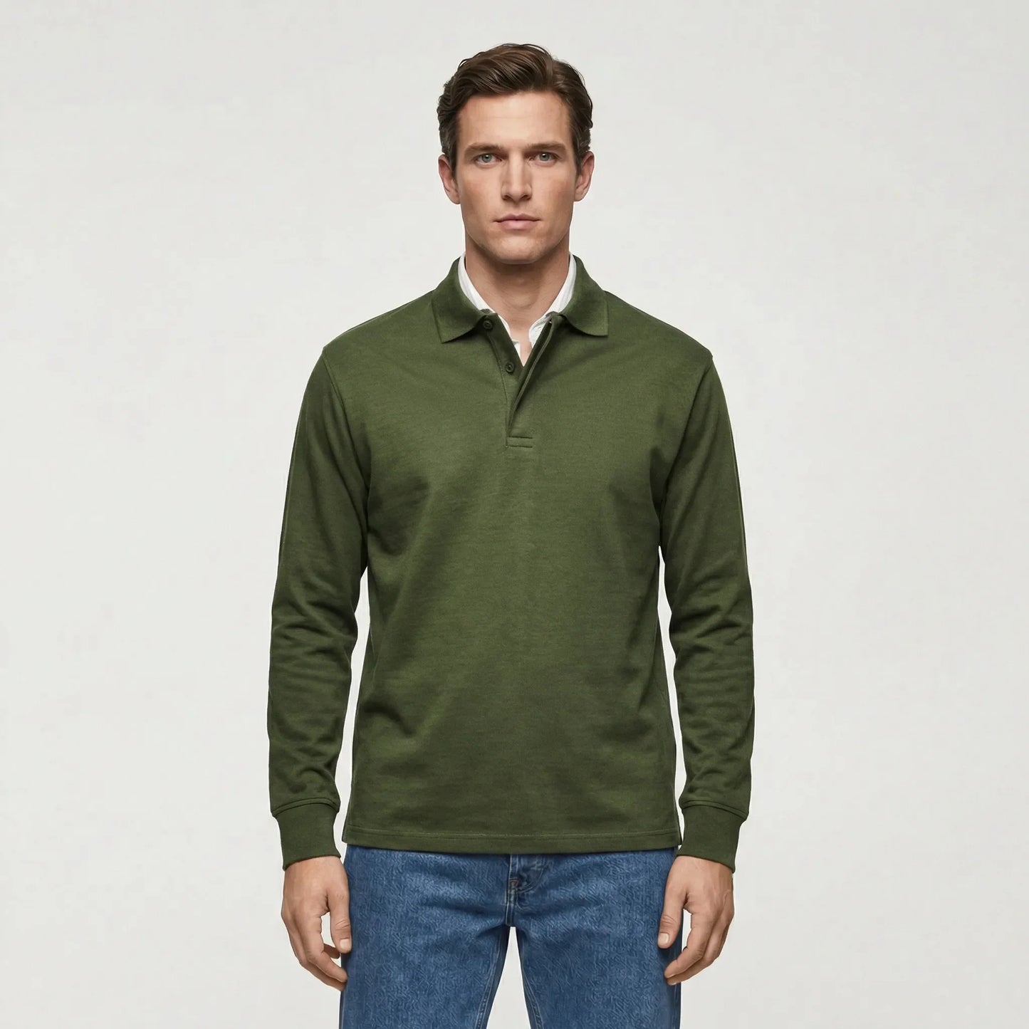 Langarm Polo Shirt Stil - Ilias