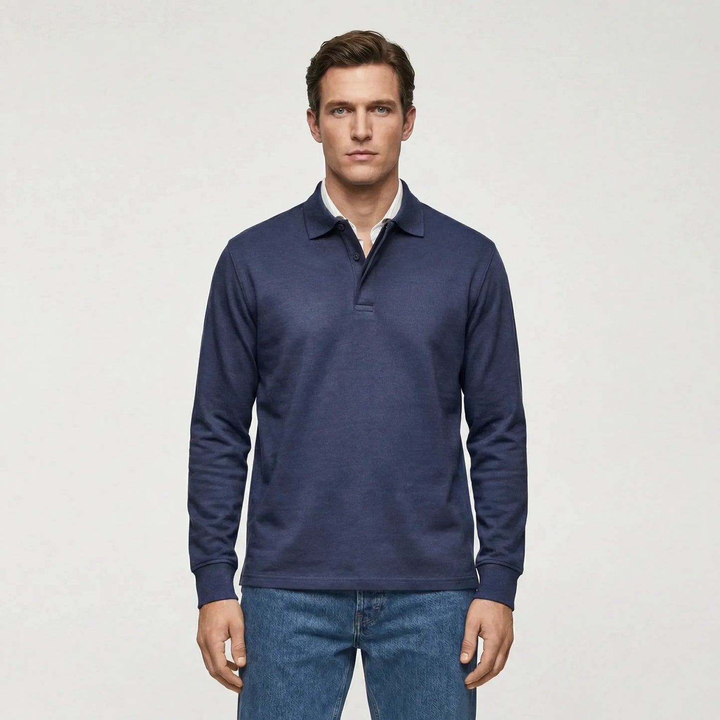 Langarm Polo Shirt Stil - Ilias