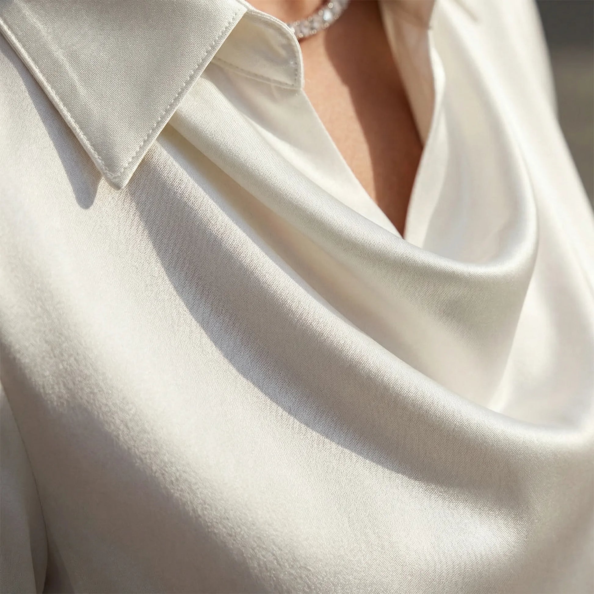 Langärmelige Drapée-Bluse - Ceylin