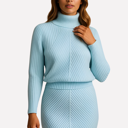 Langärmeliges Midi-Winterkleid - Viktoria