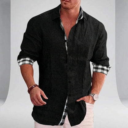 Langarmhemd Mit Knopfleiste - Linus