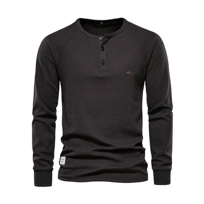 Langarmshirt Mit Knopfleiste - Giuseppe