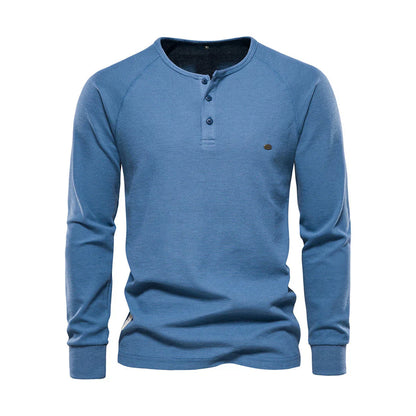 Langarmshirt Mit Knopfleiste - Giuseppe