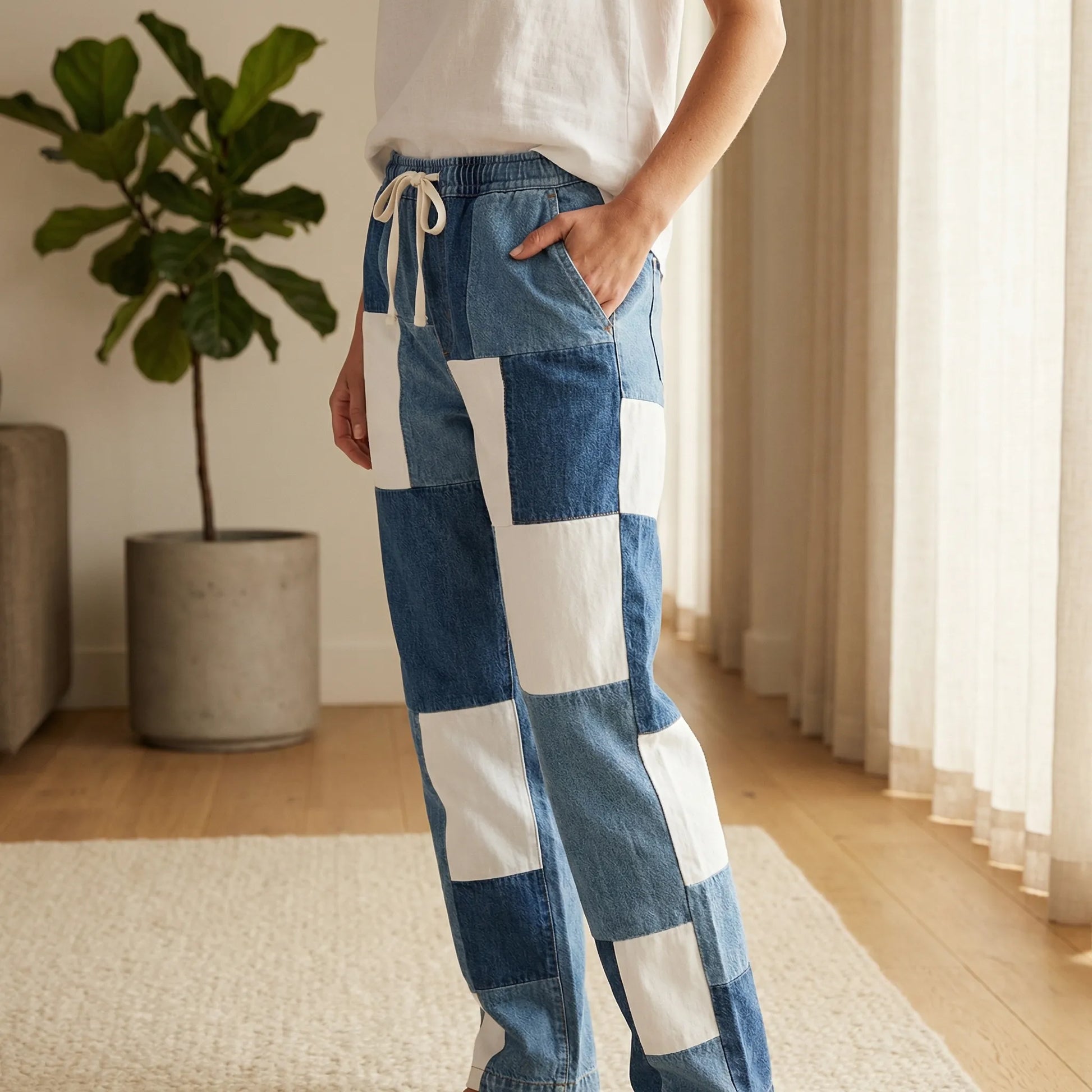 Lange Damenhose Mit Muster - Lucia